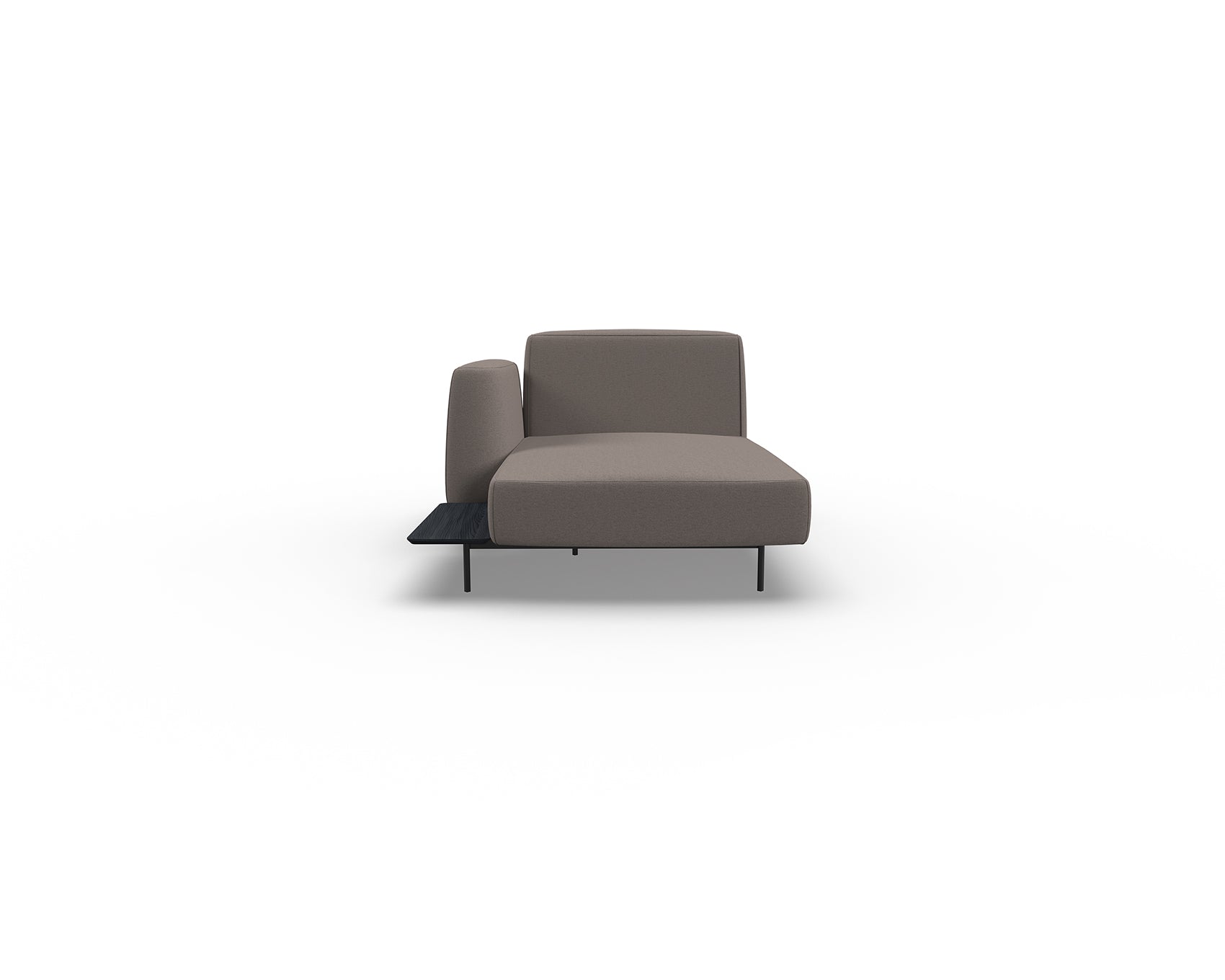 Noon Sofa Left Chaise with Shelf
